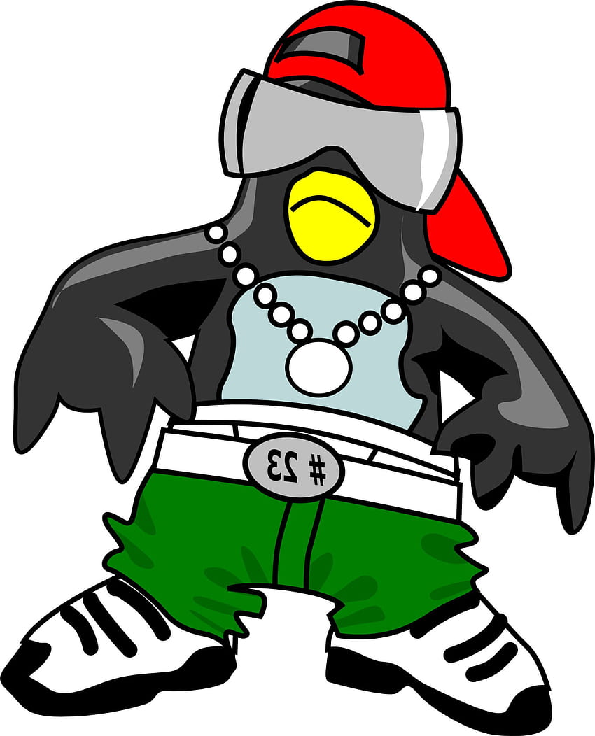 Cool Penguin Rapper â Coolhub HD phone wallpaper